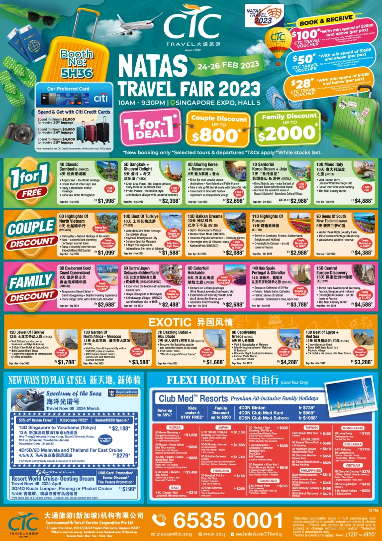 ctc travel fair 2023 packages