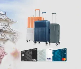 Spend and Get Samsonite Luggage with your SC Credit Card