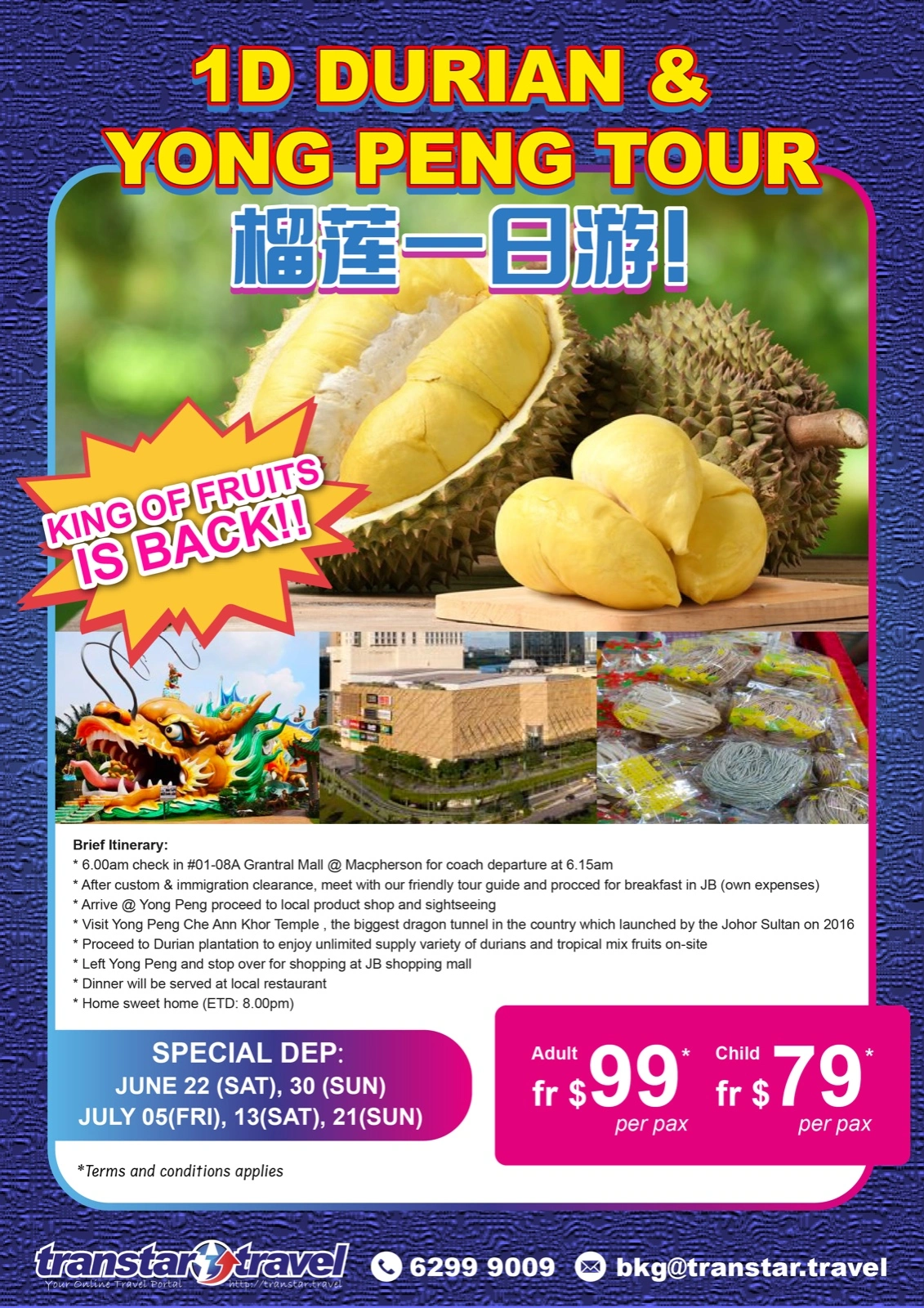 1D Durian & Yong Peng Tour